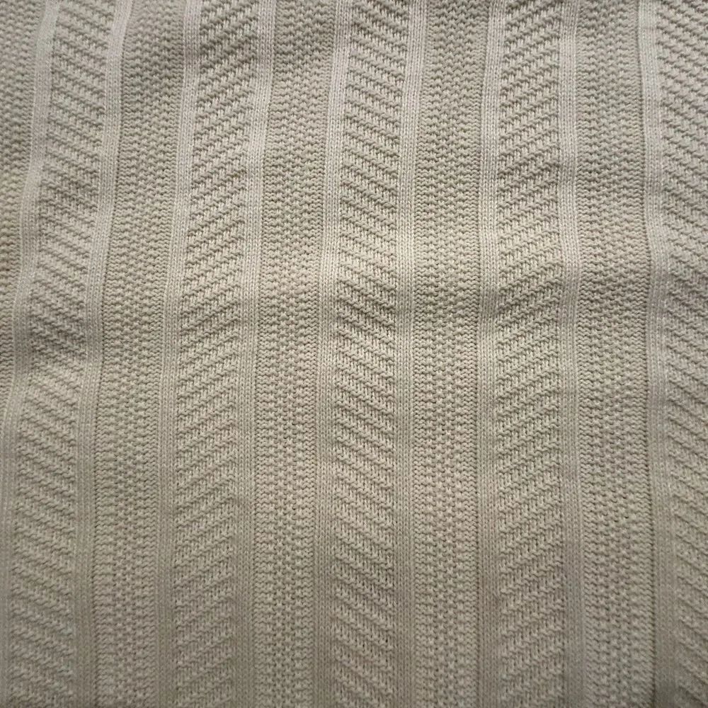 Vintage 80s St Michael Cable Knit Sweater Mens 46 Yellow Made in UK Herringbone - Picture 5 of 9